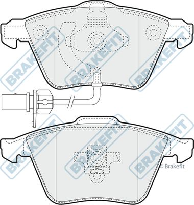 APEC BRAKING Piduriklotsi komplekt,ketaspidur PD3317